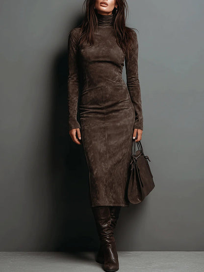 Women’s Long-Sleeve Midi Dress