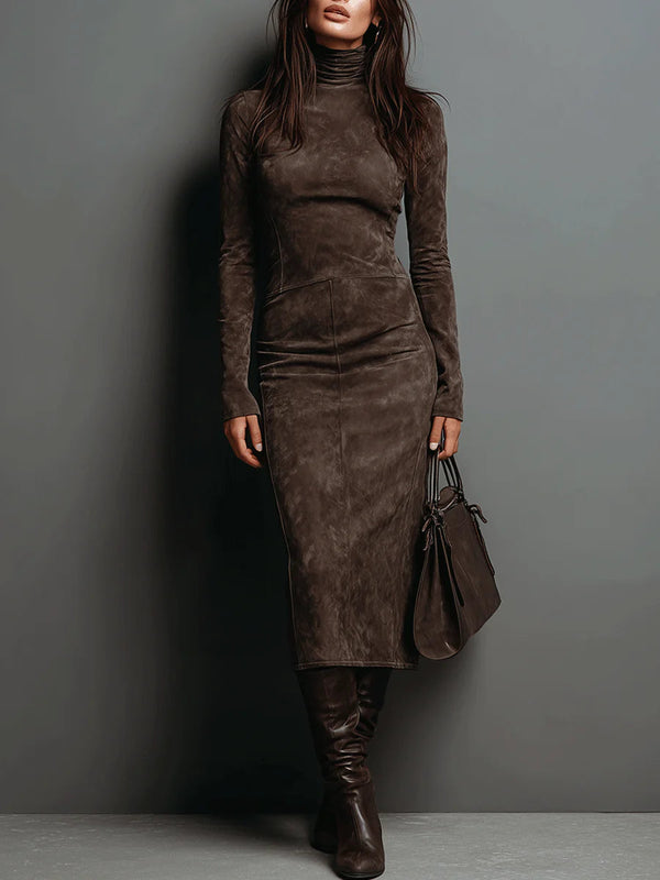 Women’s Long-Sleeve Midi Dress