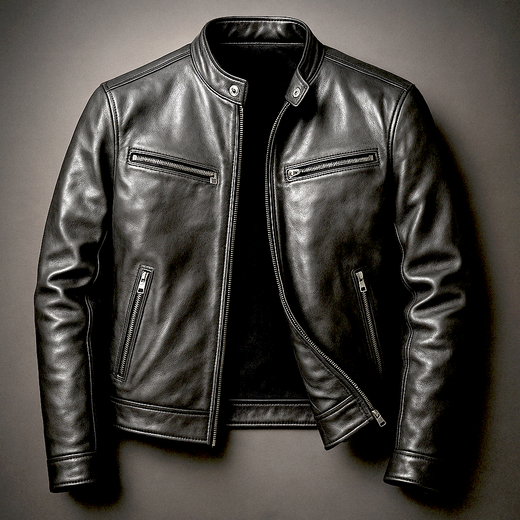 Men’s Leather Biker Jacket