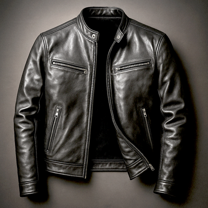 Men’s Leather Biker Jacket