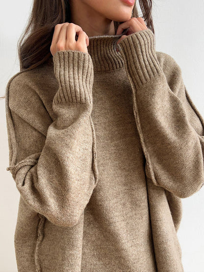 Women’s Turtleneck Knit Top and Pants Set