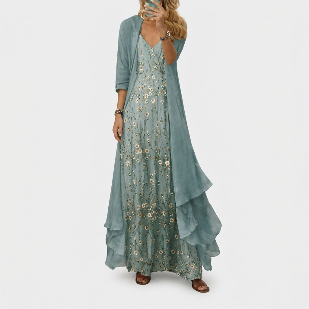 Women’s Two-Piece Maxi Dress Set