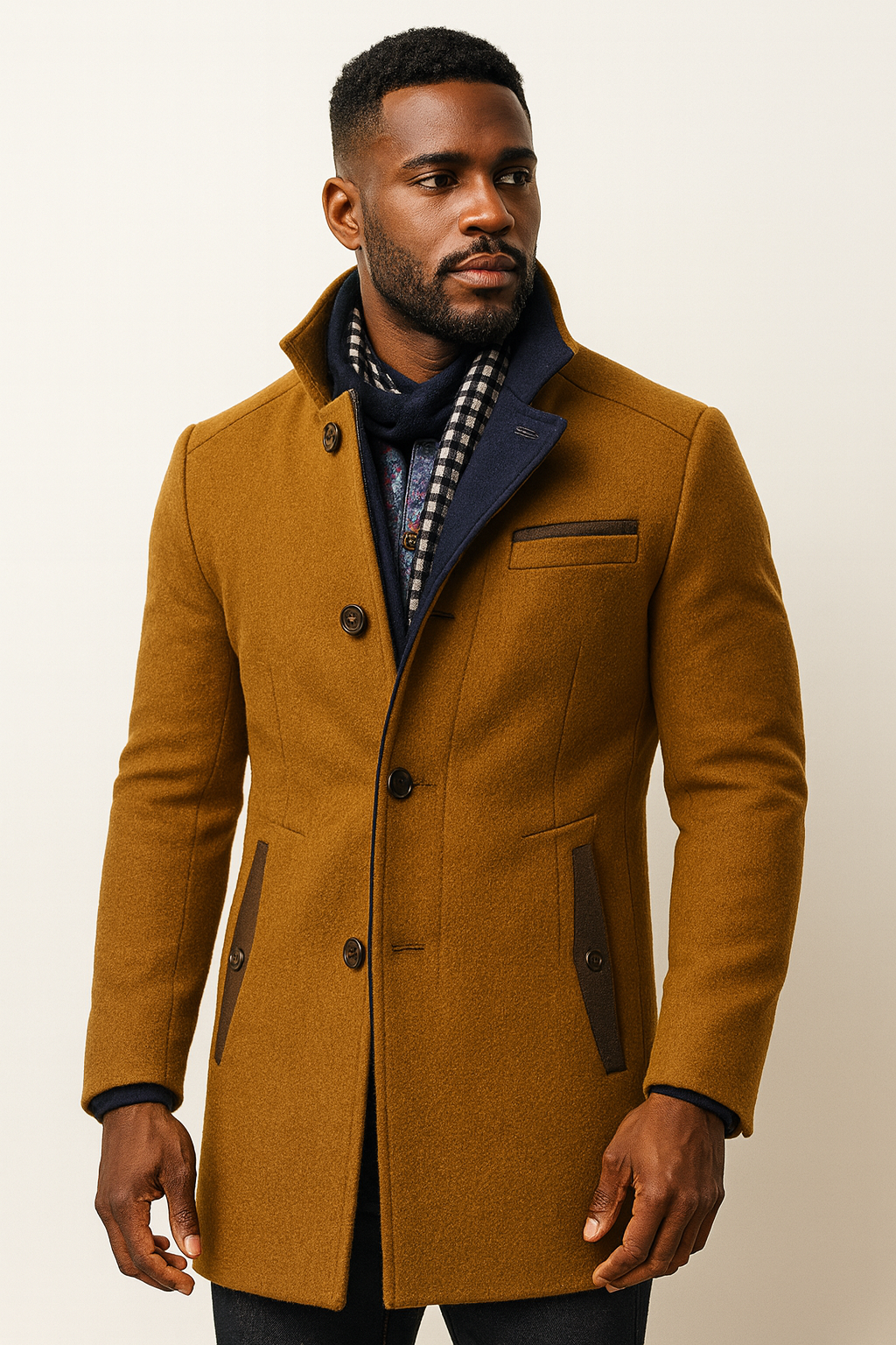 Men’s Wool Blend Overcoat