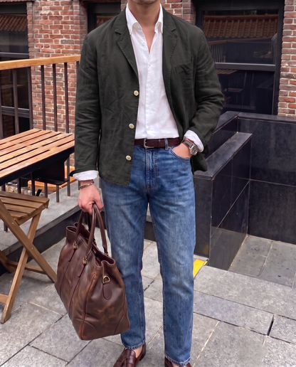 Men’s Linen Blazer