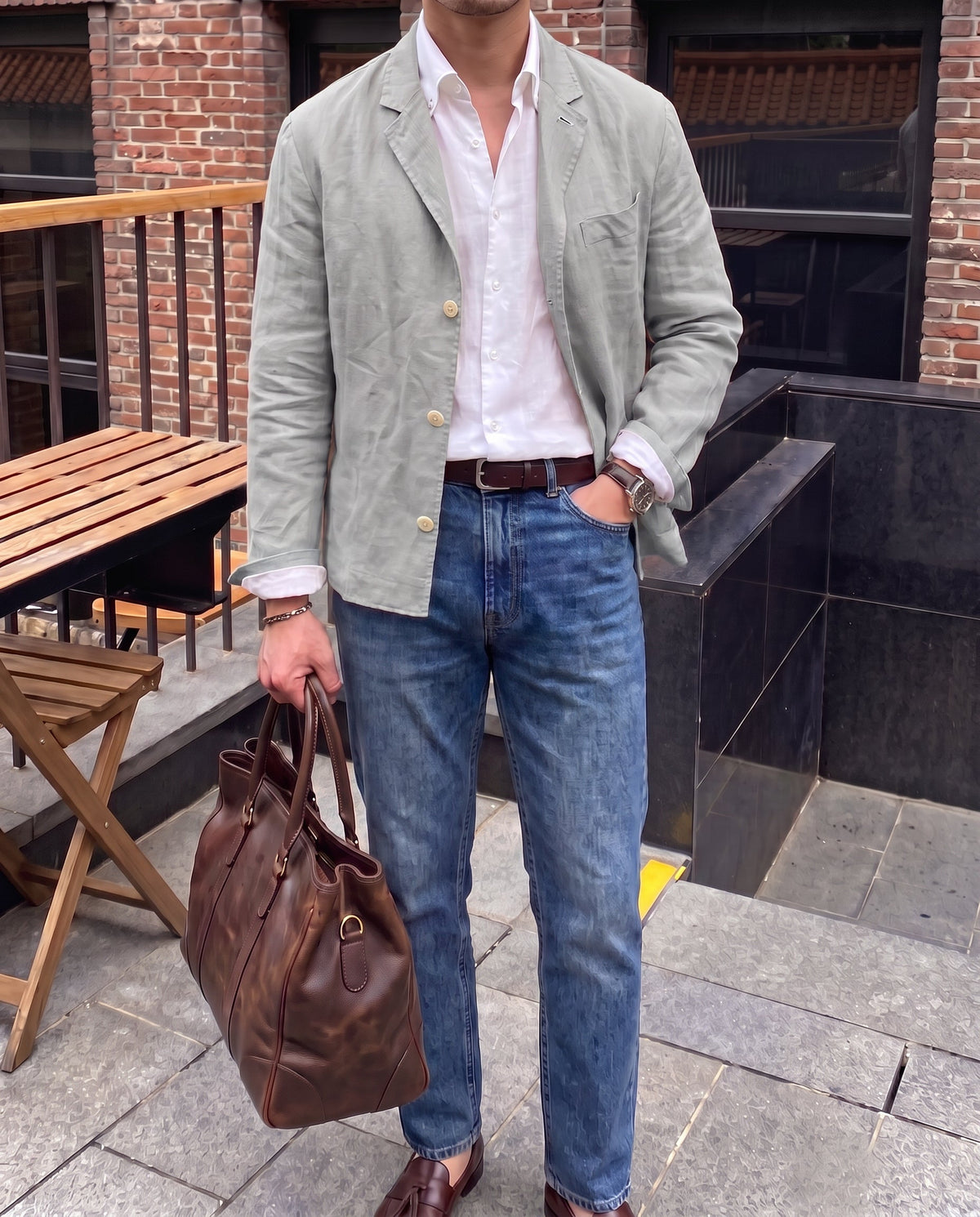 Men’s Linen Blazer