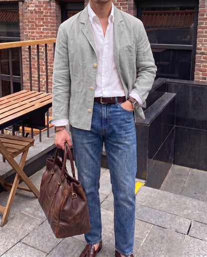Men’s Linen Blazer