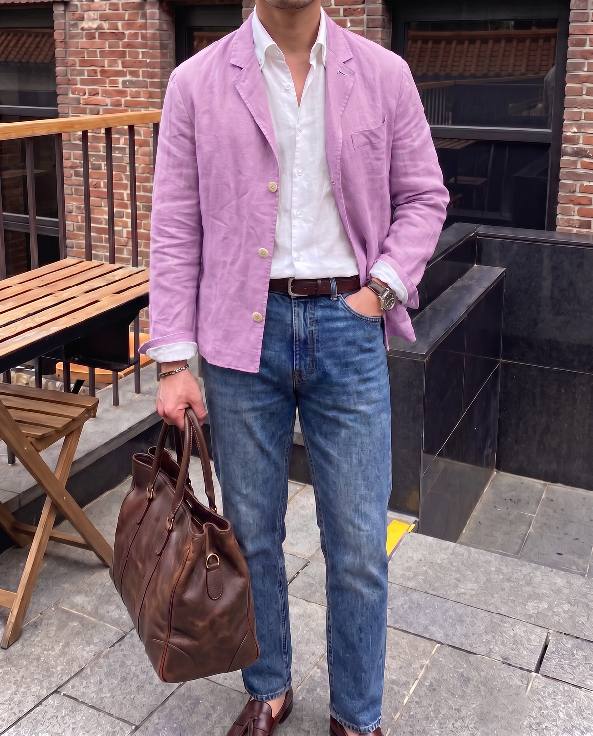 Men’s Linen Blazer