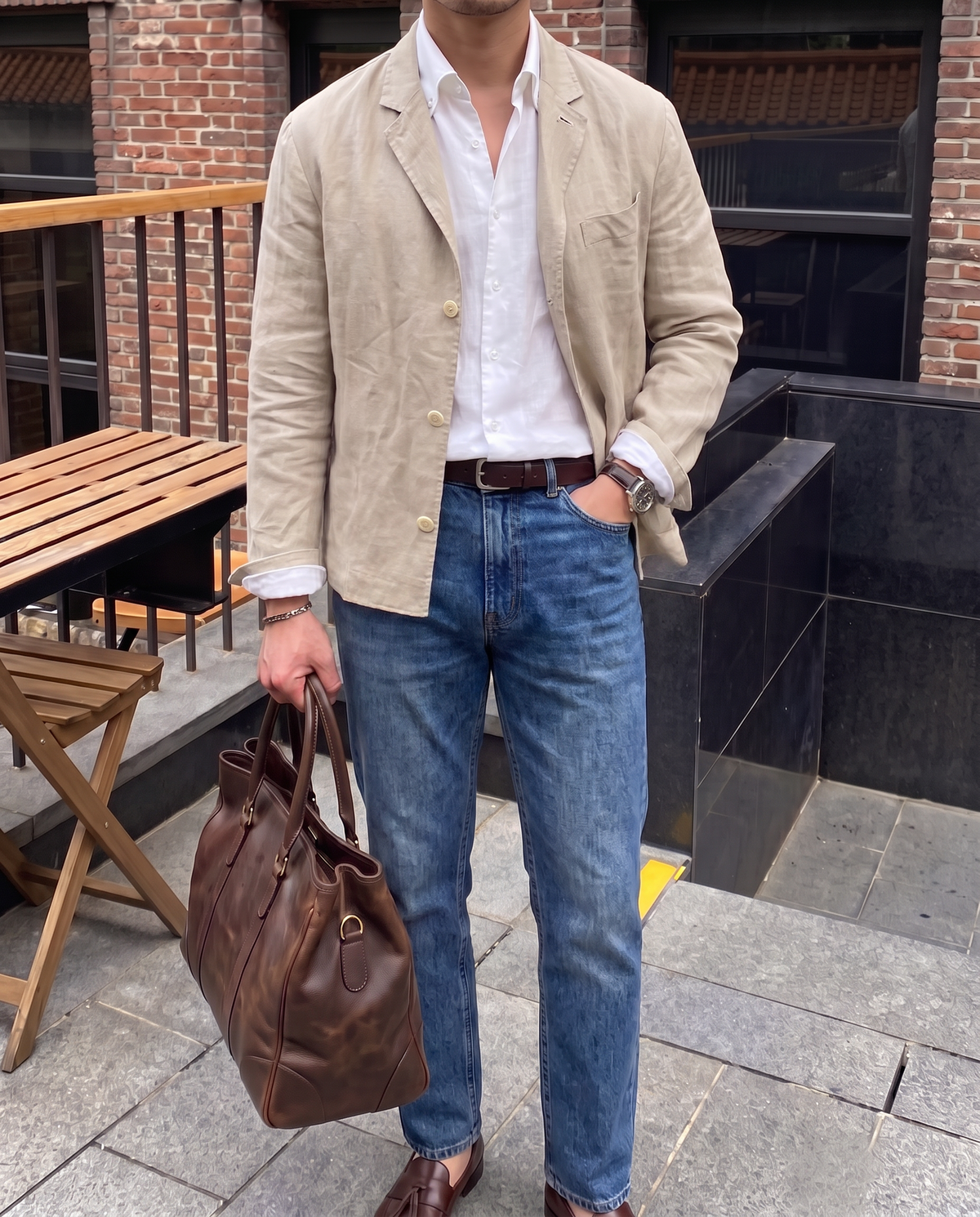 Men’s Linen Blazer