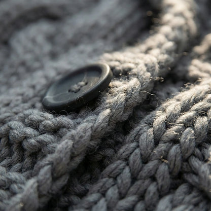 Women’s Long Hooded Cable-Knit Cardigan