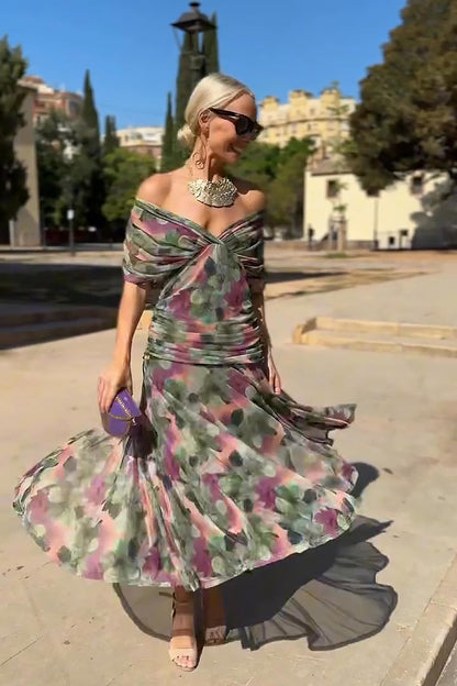 Women’s Elegant V-Neck Maxi Dress
