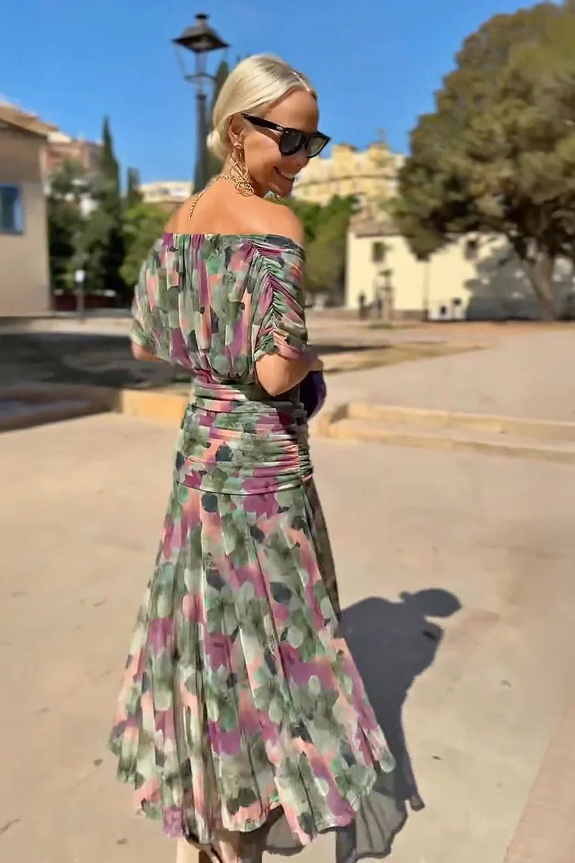 Women’s Elegant V-Neck Maxi Dress