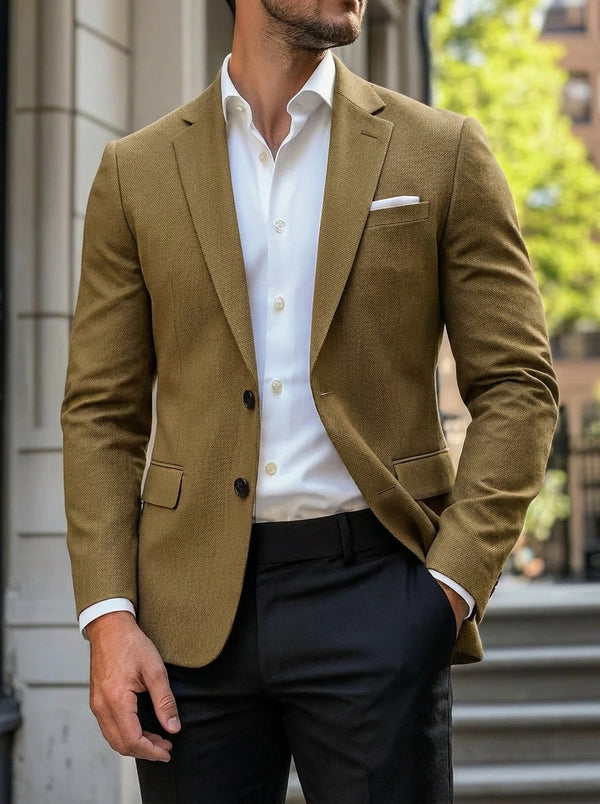 Men’s Single-Breasted Casual Jacket