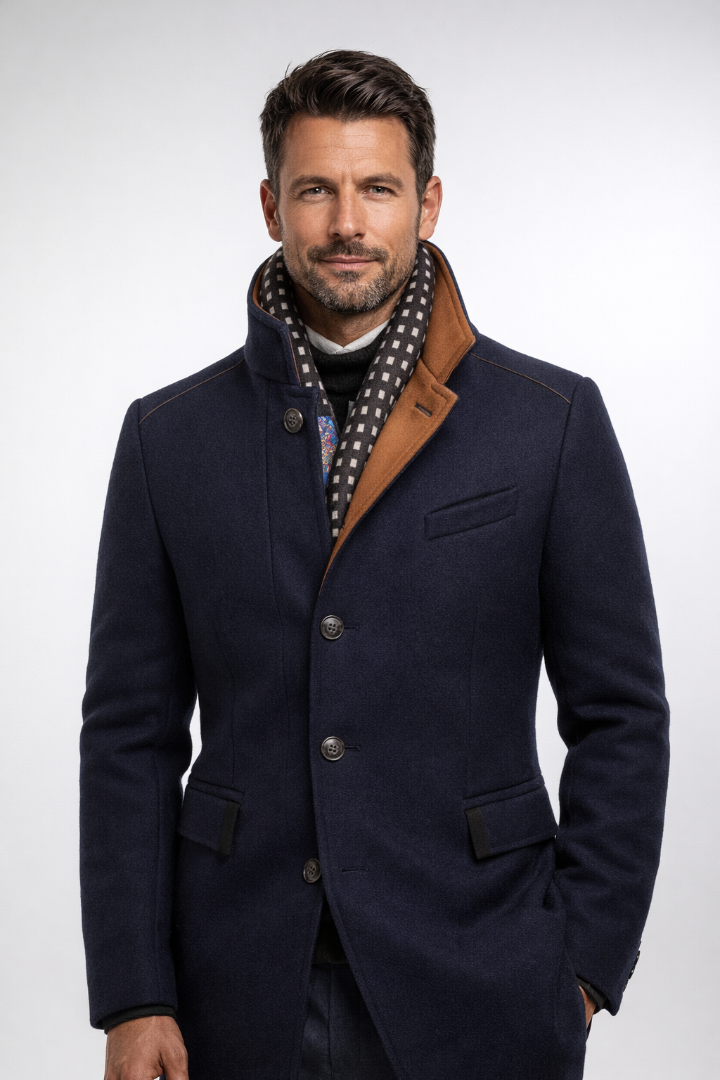 Men’s Wool Blend Overcoat