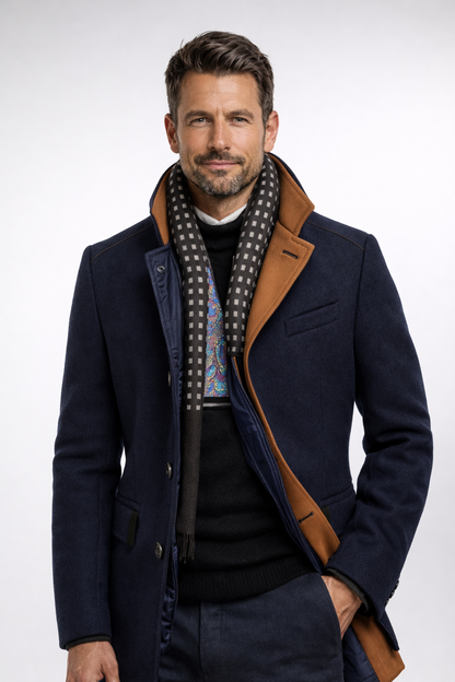 Men’s Wool Blend Overcoat