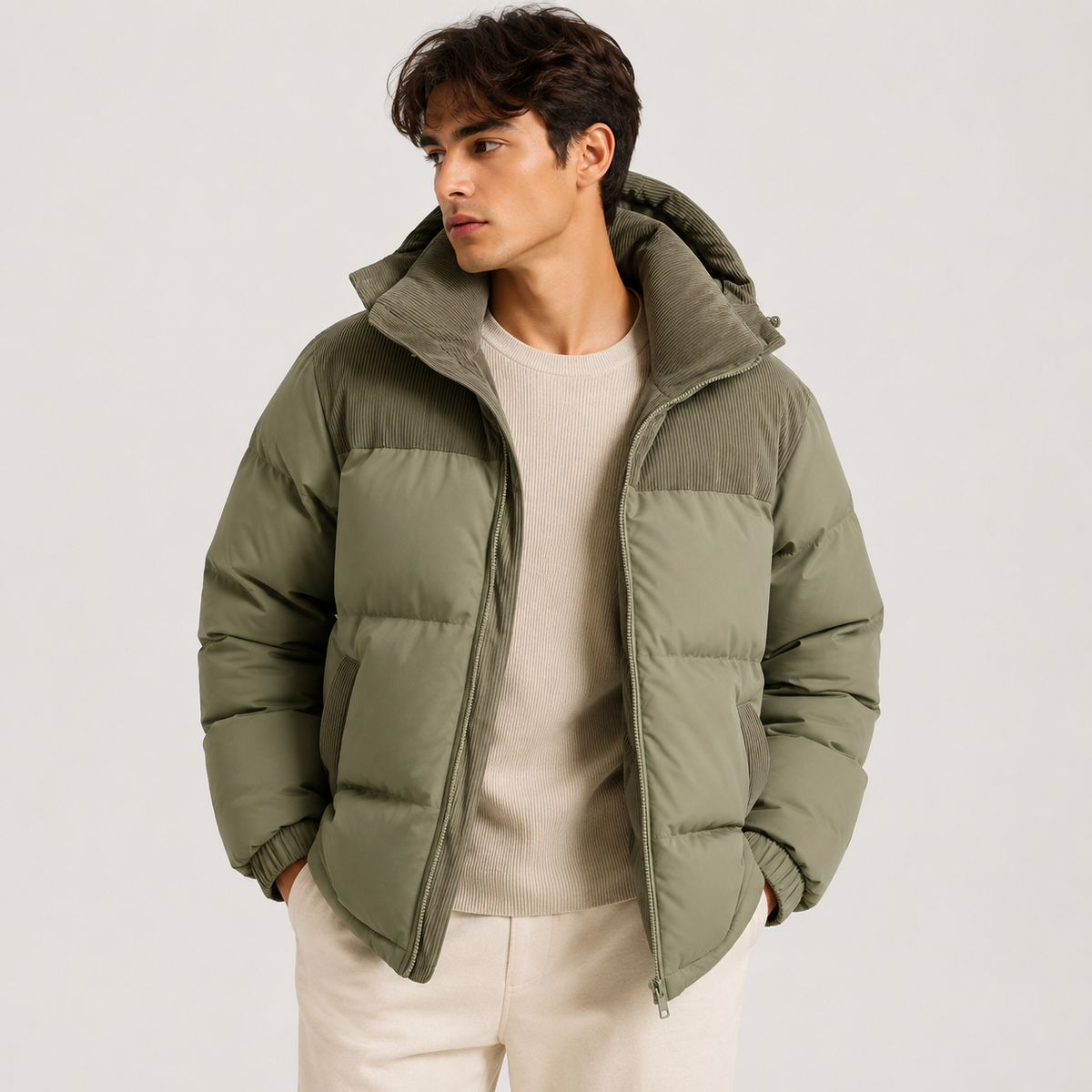 Men’s Hooded Winter Puffer Jacket