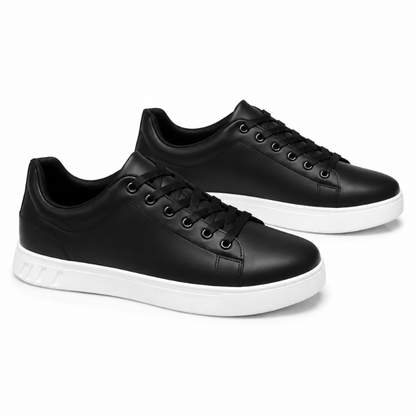 Men's Leather Lace-Up Comfort Sneakers