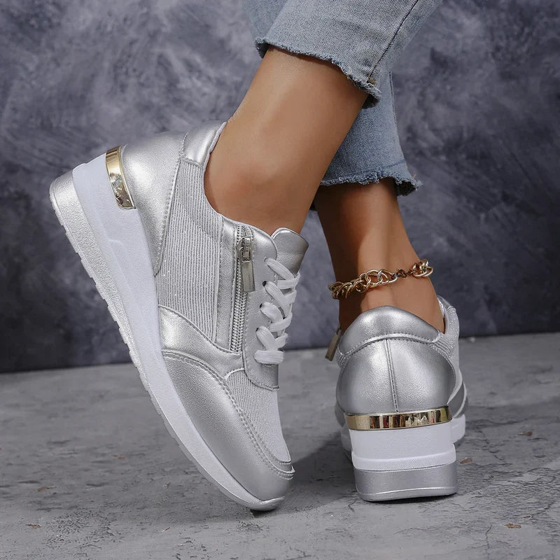 Orthopedic Metal Wedge Sneakers