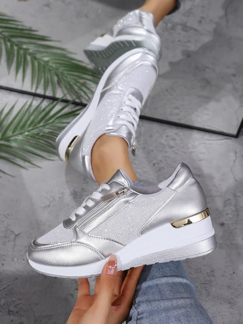 Orthopedic Metal Wedge Sneakers