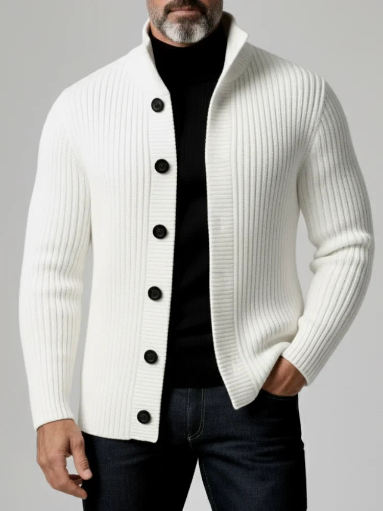 Men’s Ribbed Knit Cardigan