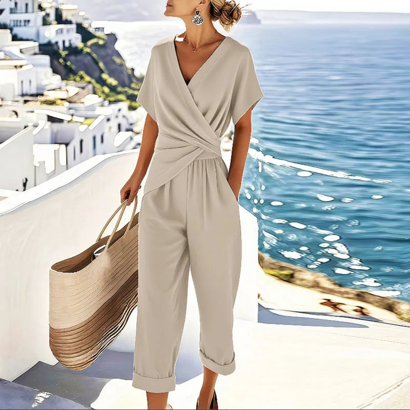 Women’s Wrap-Top Two-Piece Set