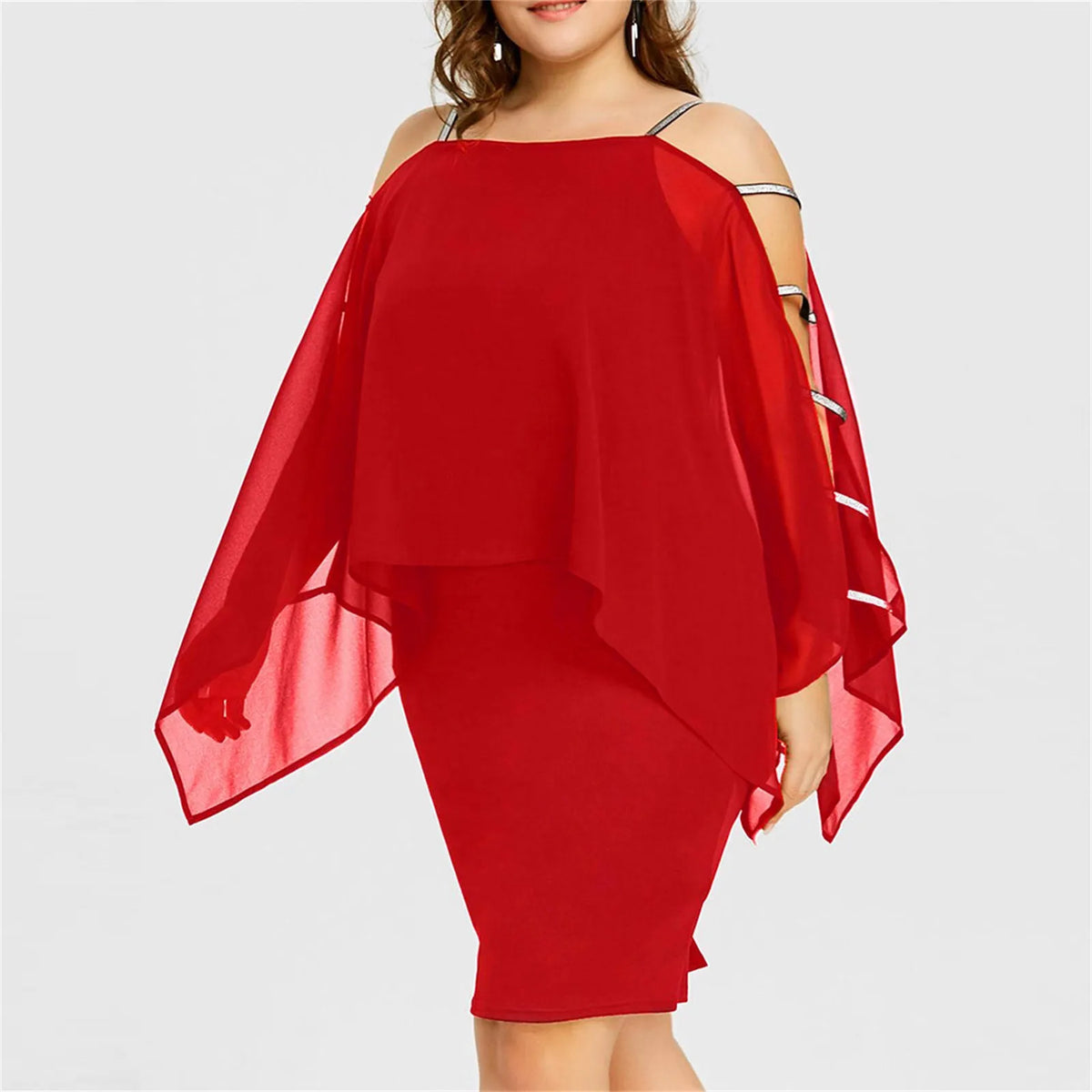 Women’s Plus-Size Off-the-Shoulder Lace Dress