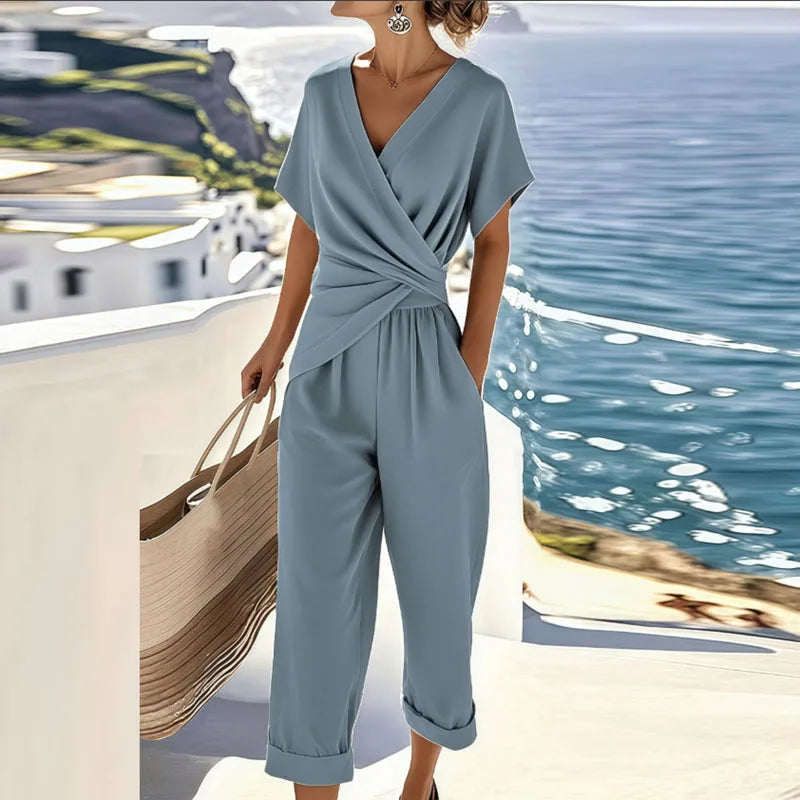 Women’s Wrap-Top Two-Piece Set