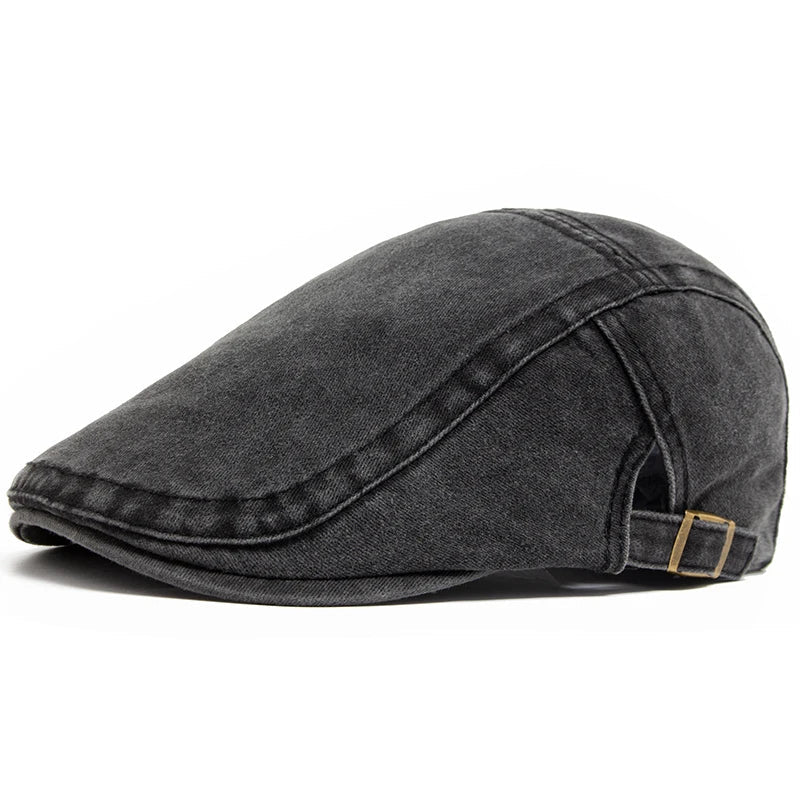 Men’s Denim Flat Cap