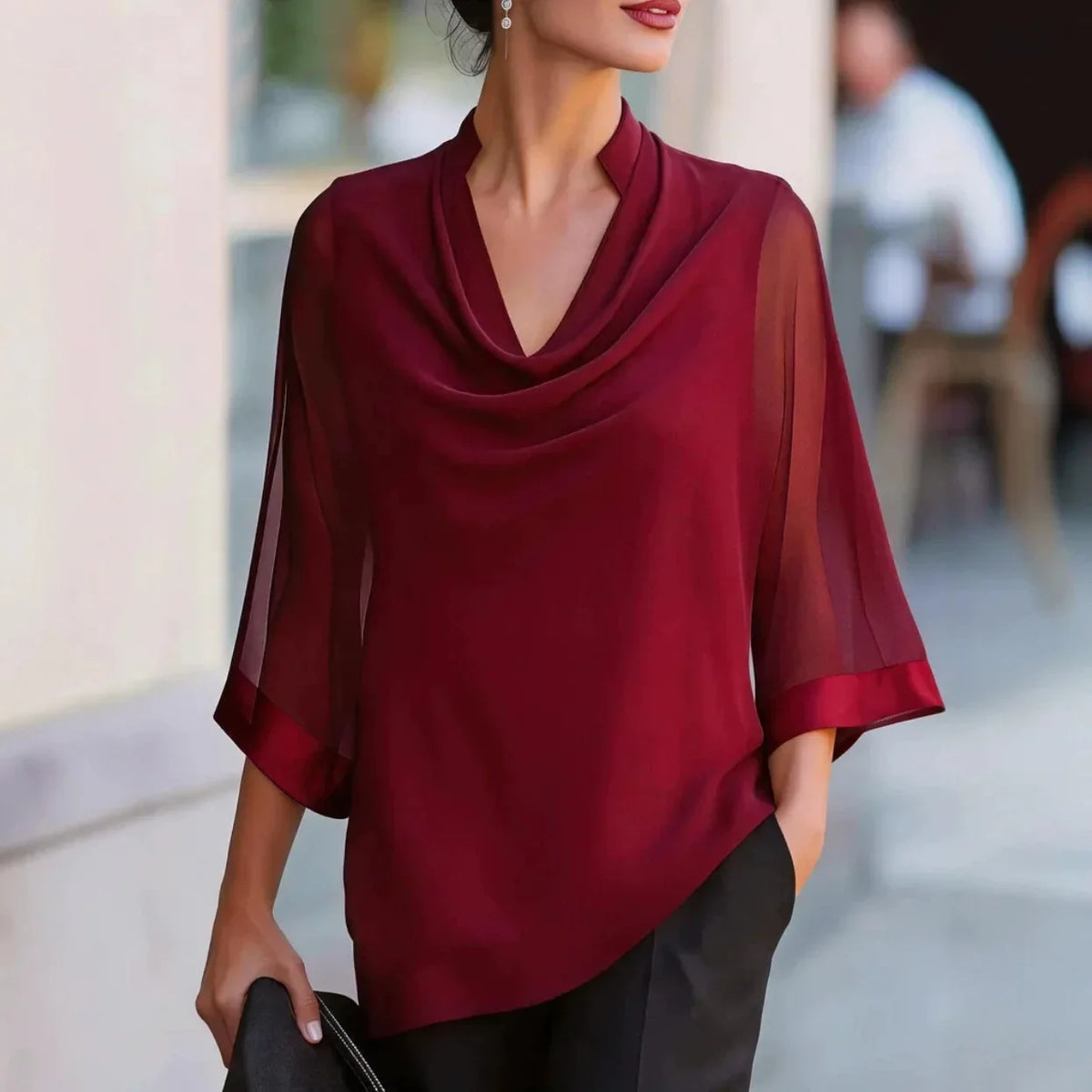 Women’s Draped Blouse