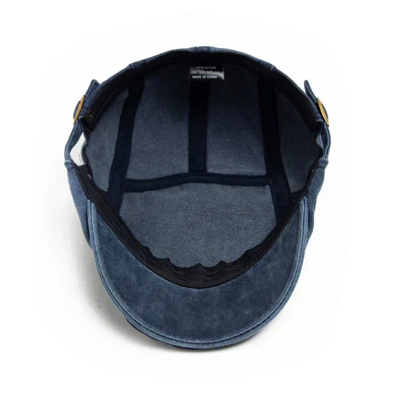 Men’s Denim Flat Cap