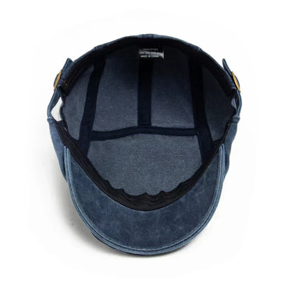 Men’s Denim Flat Cap
