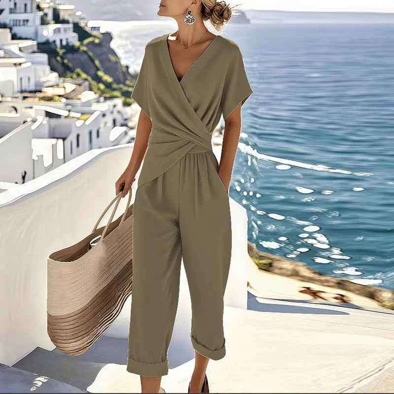 Women’s Wrap-Top Two-Piece Set