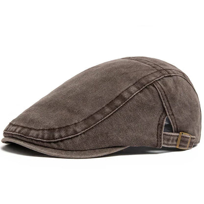 Men’s Denim Flat Cap