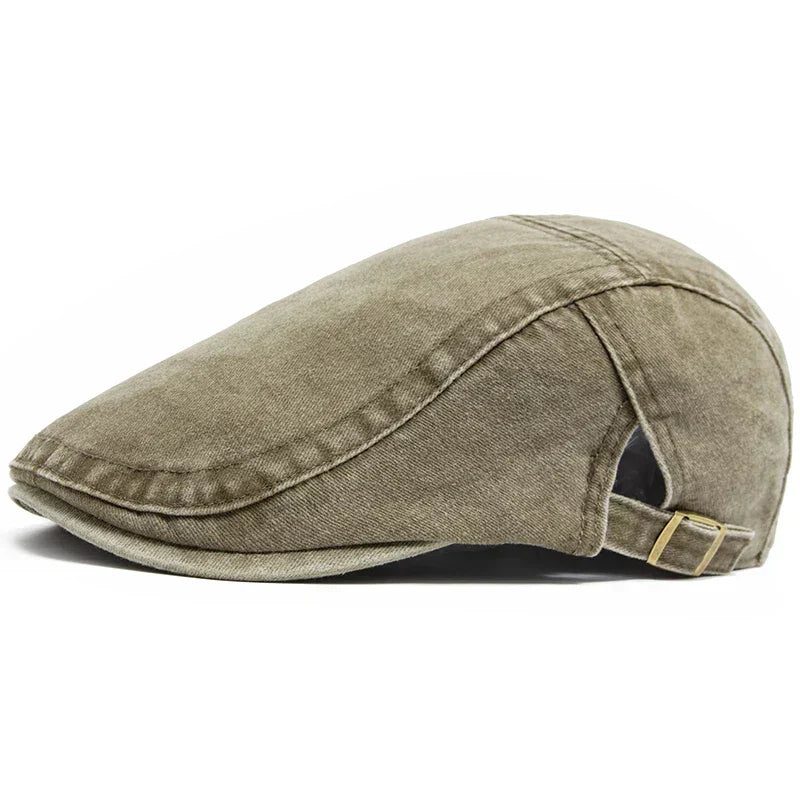 Men’s Denim Flat Cap