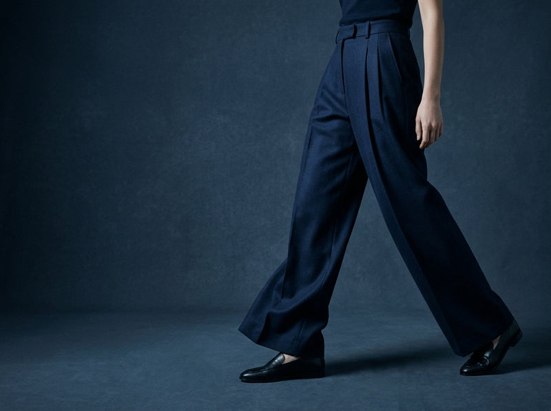 Wide Leg Tailored Trousers