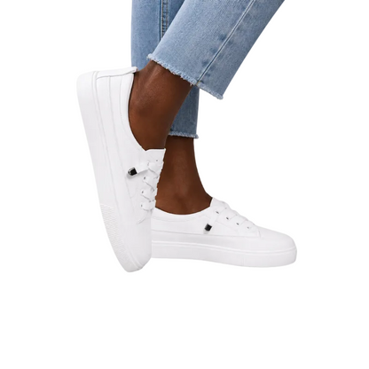 Women's Lace-Up Canvas Comfort Sneakers