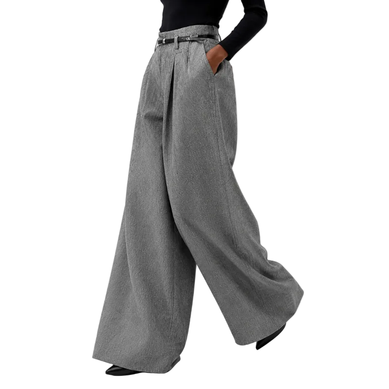 Women's Pleated Wide Leg Trousers