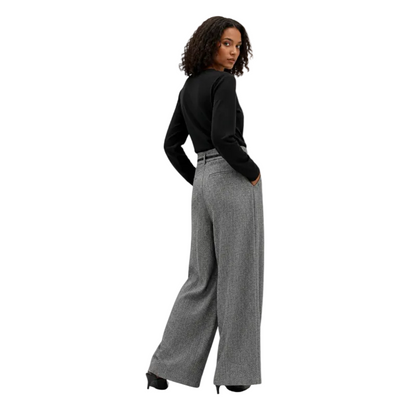 Women's Pleated Wide Leg Trousers