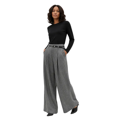 Women's Pleated Wide Leg Trousers