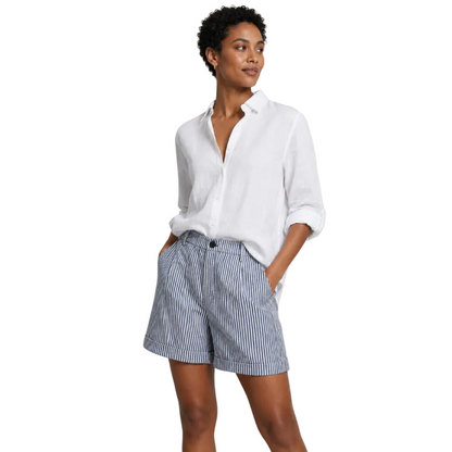 Women's Striped High Waist Tailored Shorts
