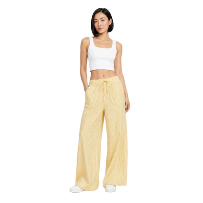 Women's Striped Wide Leg Trousers