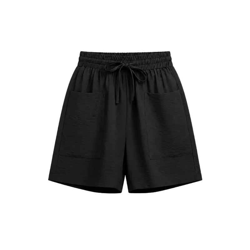 Women's Textured Drawstring Shorts
