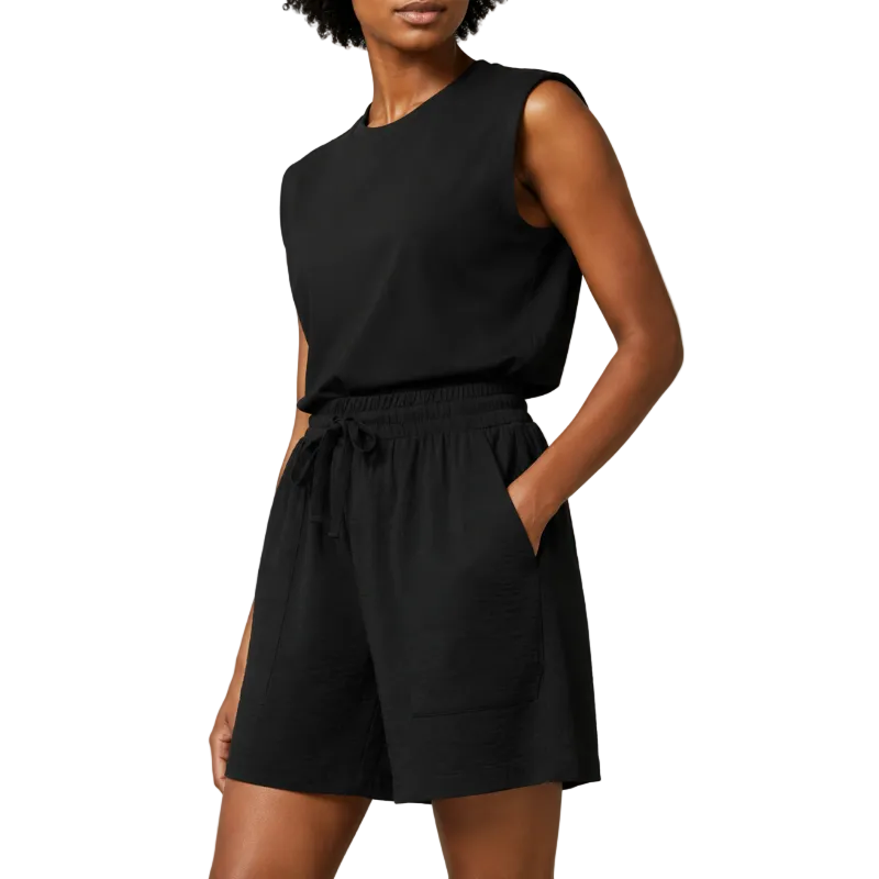 Women's Textured Drawstring Shorts