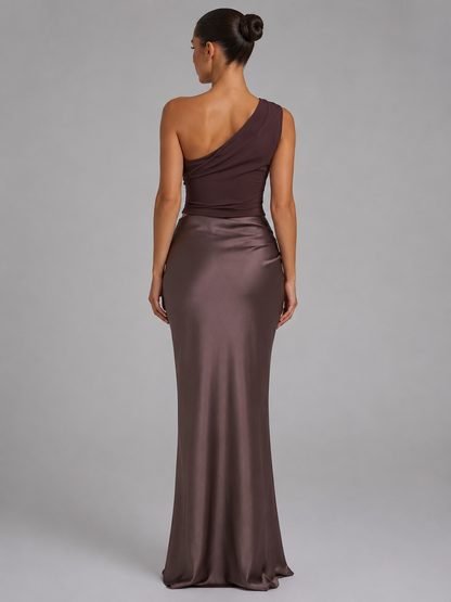 Women’s One-Shoulder Maxi Dress