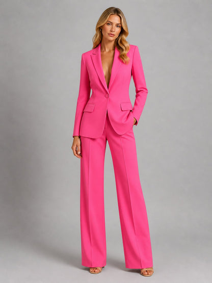 Women’s Tailored Blazer and Palazzo Pants Set