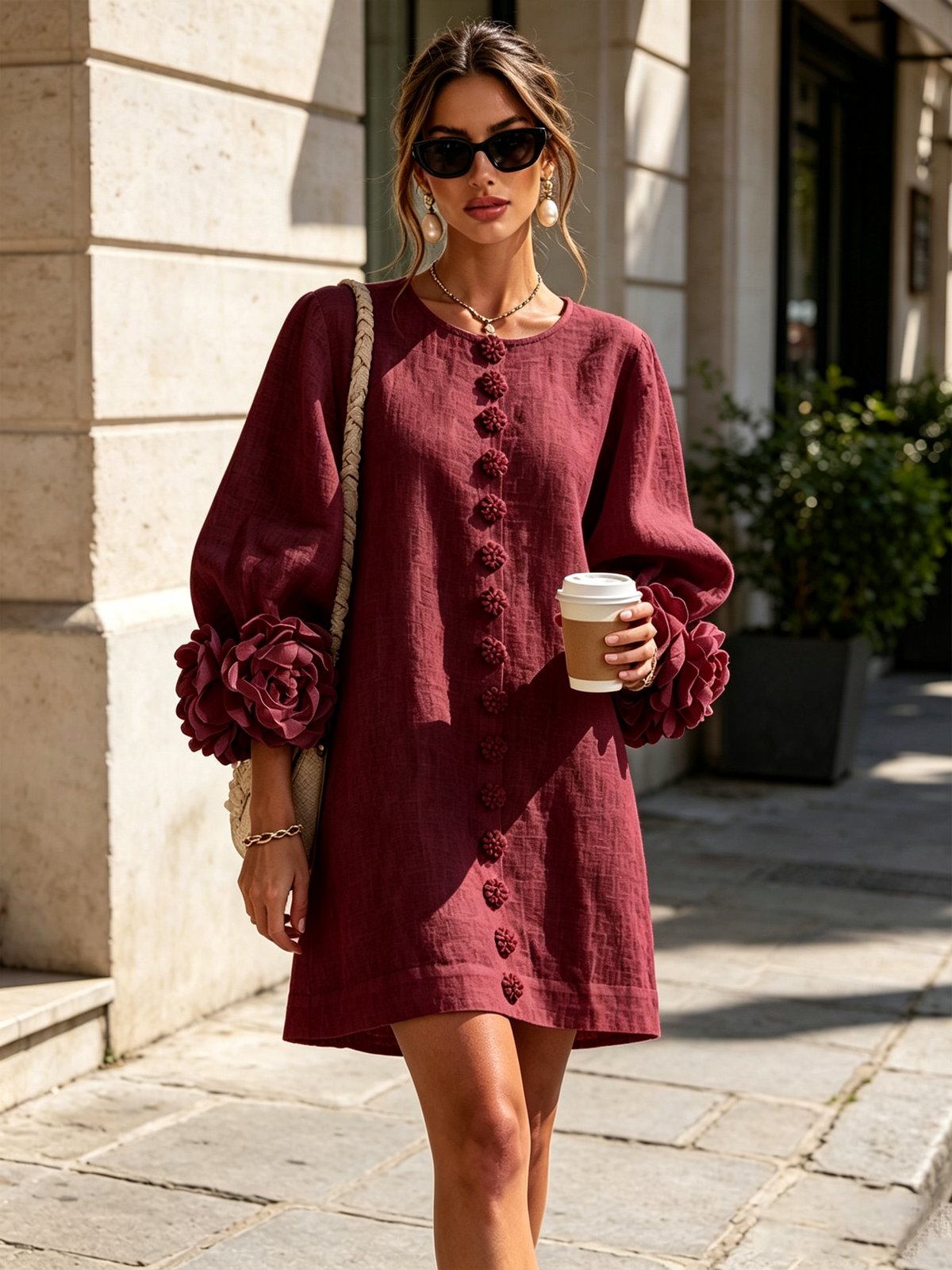 Women’s Button-Down Mini Dress