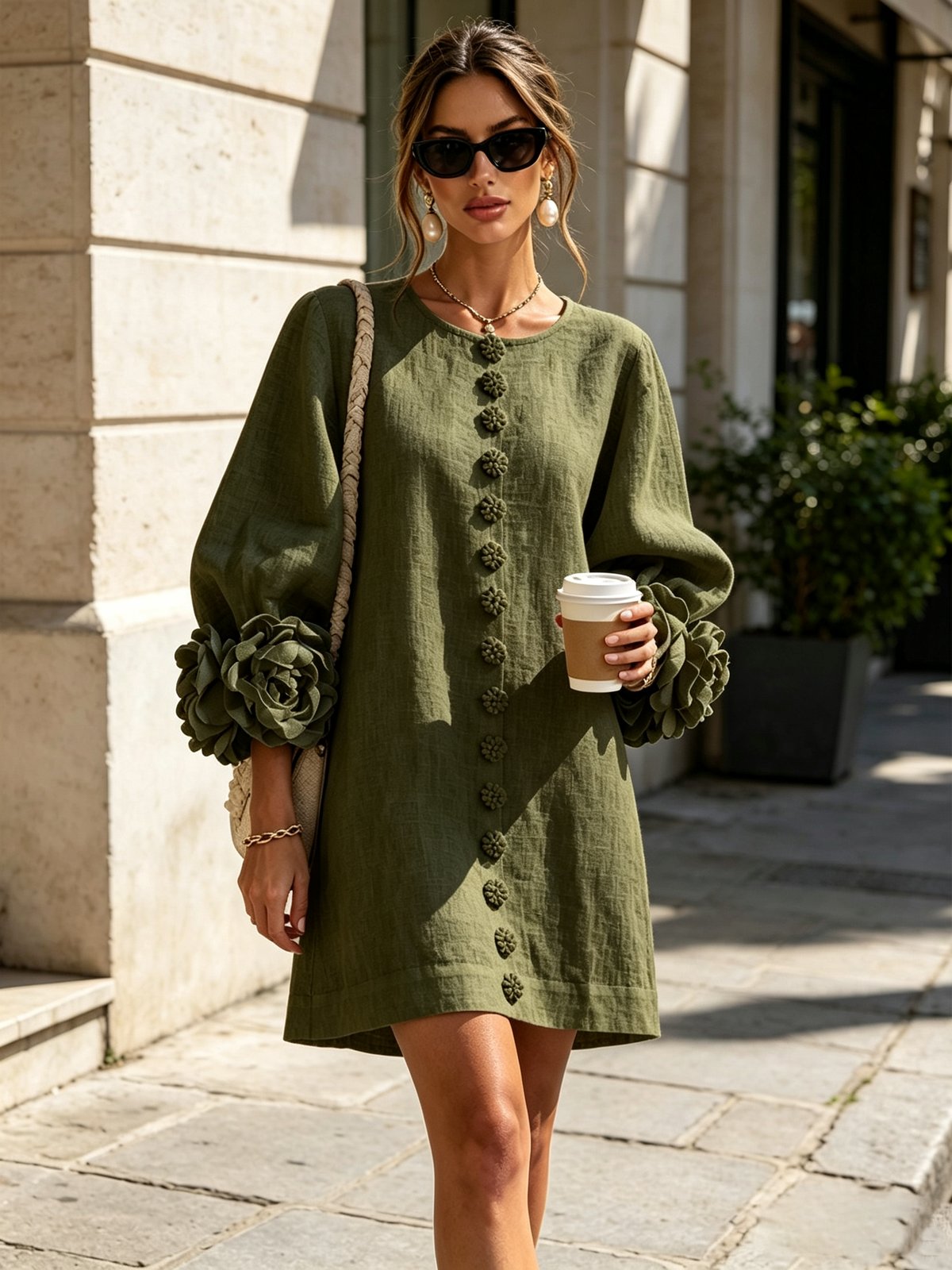 Women’s Button-Down Mini Dress