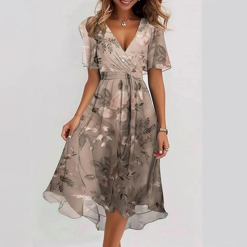 Women’s Printed Short-Sleeve Dress