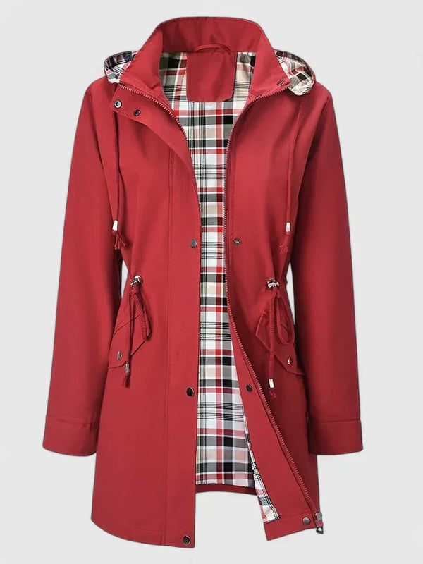 Women’s Longline Hooded Rain Jacket