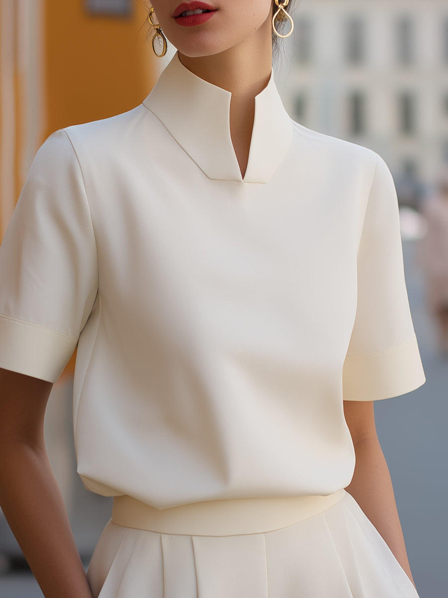 Women’s Stand Collar Blouse