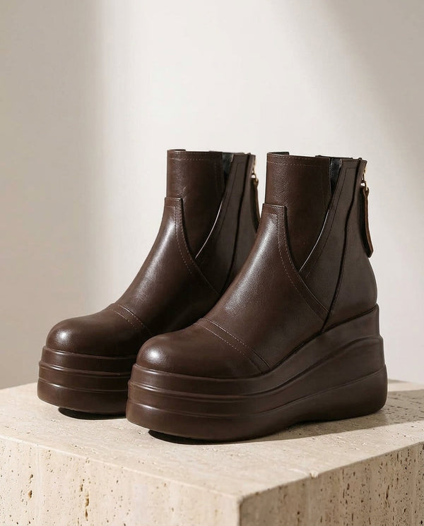 Women’s Leather Platform Boots